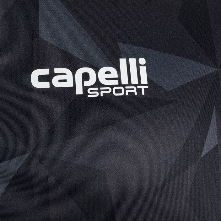 Pánské fotbalové tričko Capelli Pitch Star Goalkeeper černá/bílá 3
