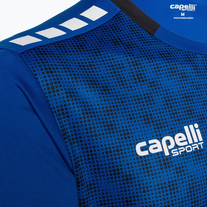 Pánské fotbalové tričko Capelli Cs III Block royal blue/black 3