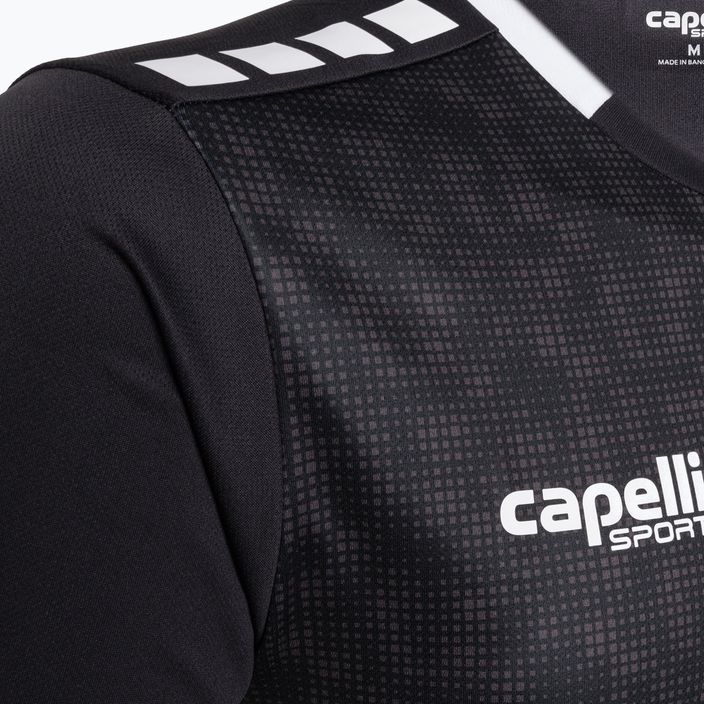 Pánské fotbalové tričko Capelli Cs III Block black/white 3