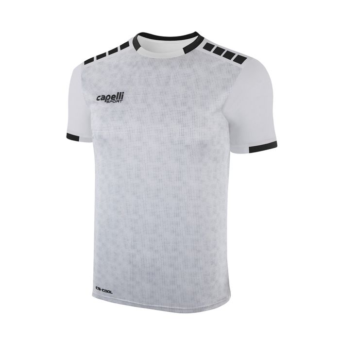 Pánské fotbalové tričko Capelli Cs III Block white/black 2