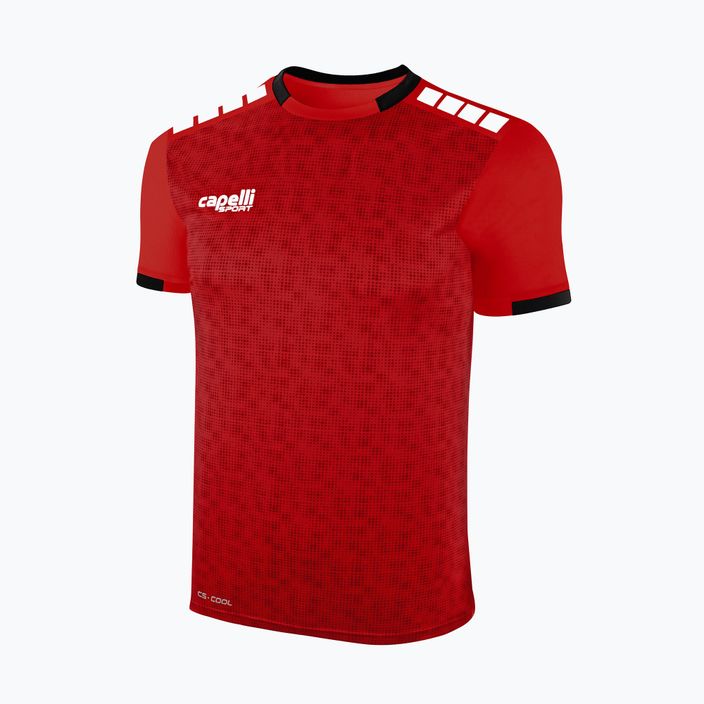 Pánské fotbalové tričko Capelli Cs III Block red/black 4