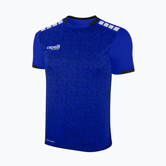 Pánské fotbalové tričko Capelli Cs III Block royal blue/black 4