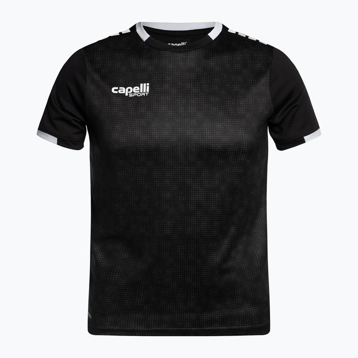 Capelli Cs III Block Youth fotbalové tričko černá/bílá