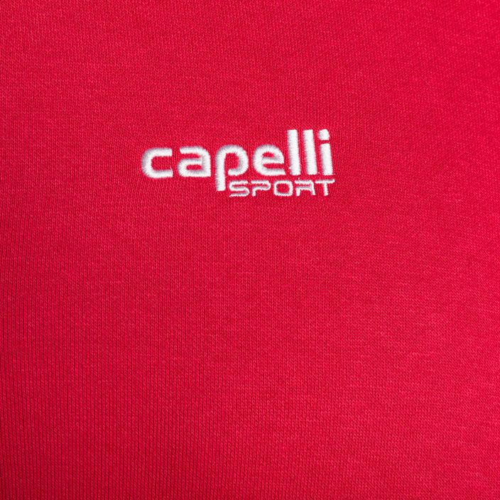 Pánská fotbalová mikina Capelli Basics Adult Zip Hoodie červená 3