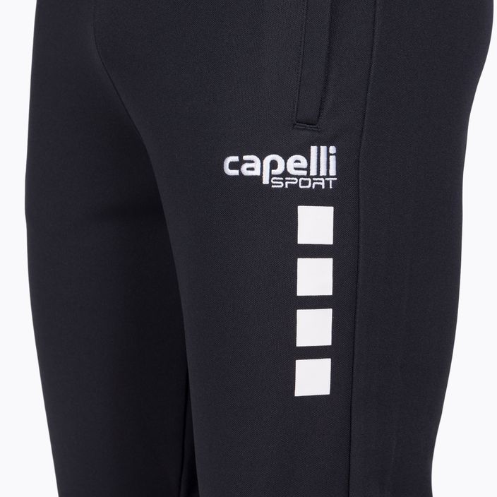 Capelli Uptown Youth Training fotbalové kalhoty černá/bílá 3
