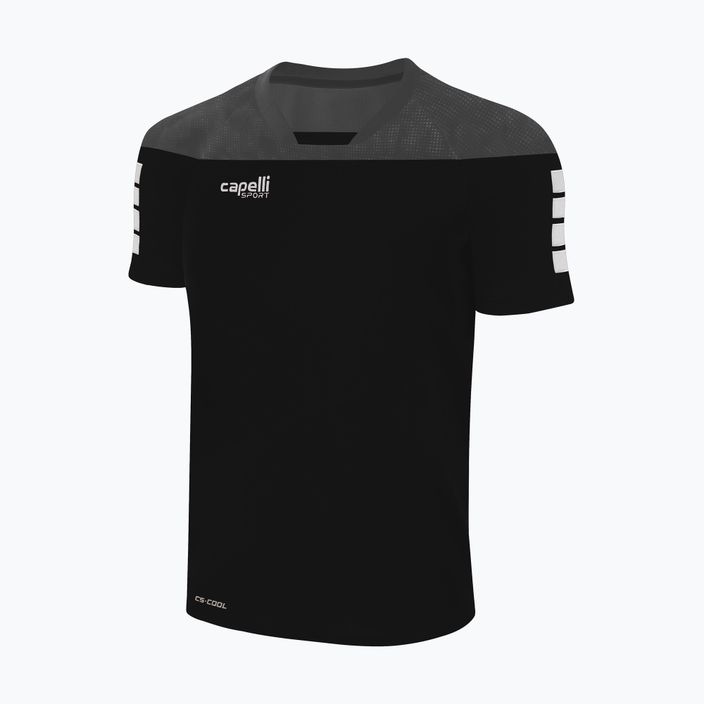 Capelli Tribeca Tréninkové fotbalové tričko pro dospělé černá/tmavě šedá 4