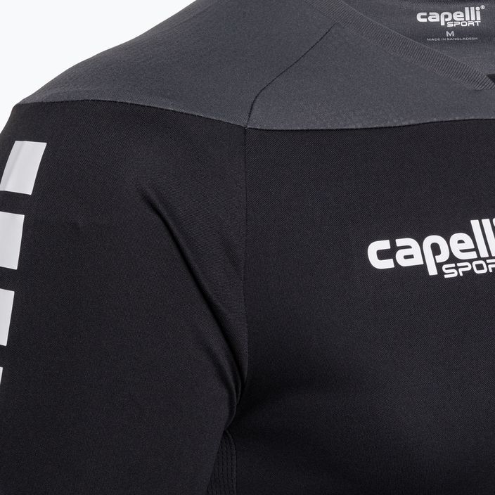 Capelli Tribeca Tréninkové fotbalové tričko pro dospělé černá/tmavě šedá 3