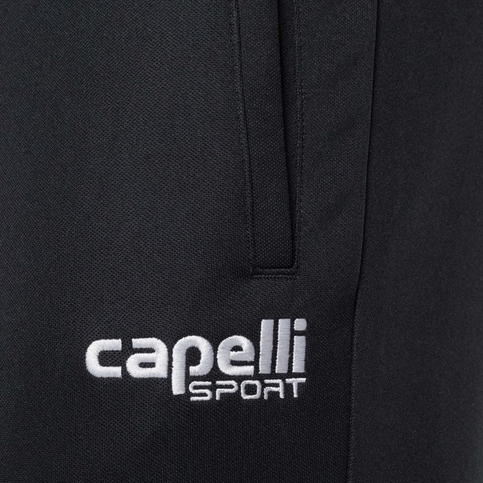 Pánské tréninkové fotbalové kalhoty Capelli Basic I Adult black/white 3