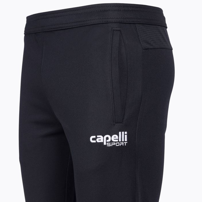 Dětské fotbalové kalhoty Capelli Basic I Youth Training černá/bílá 3