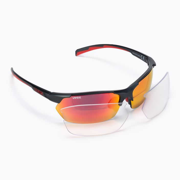 Sluneční brýle UVEX Sportstyle 114 černo-červené S5309395316 6