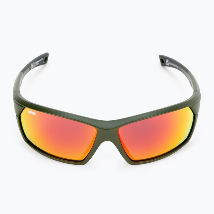 UVEX Sportstyle 225 olivově zelená matná/zrcadlově stříbrná sluneční brýle 53/2/025/7716 3