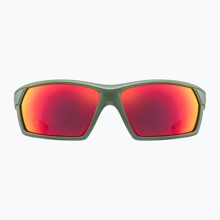 UVEX Sportstyle 225 olivově zelená matná/zrcadlově stříbrná sluneční brýle 53/2/025/7716 6