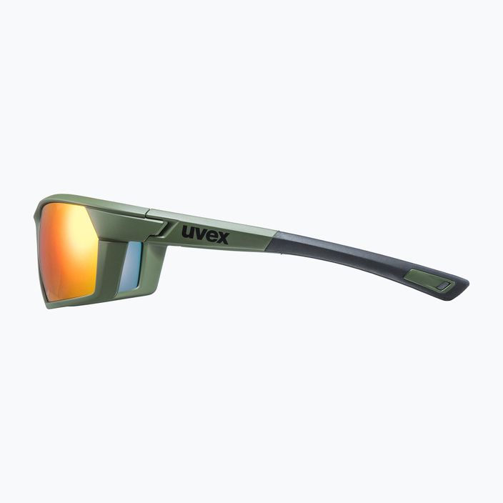 UVEX Sportstyle 225 olivově zelená matná/zrcadlově stříbrná sluneční brýle 53/2/025/7716 7