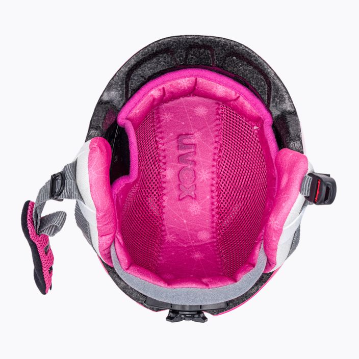 Dětská lyžařská helma UVEX Manic pink 56/6/226/9101 5