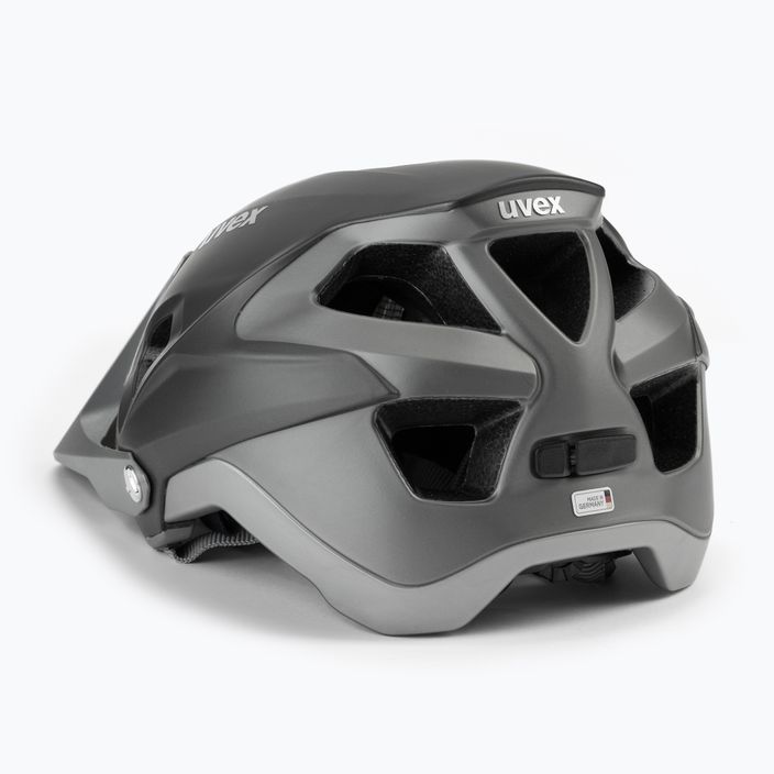 Pánská cyklistická helma UVEX Quatro Integrale šedá 410970 08 4