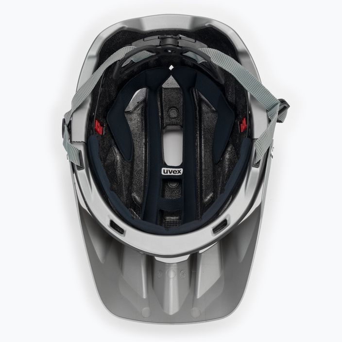 Pánská cyklistická helma UVEX Quatro Integrale šedá 410970 08 5