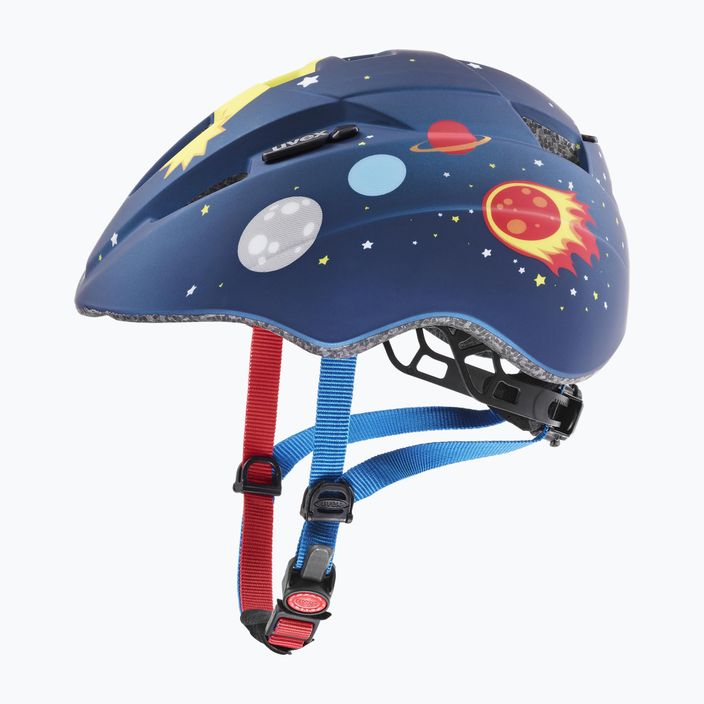 Dětská cyklistická helma UVEX Kid 2 CC dark blue rocket matt