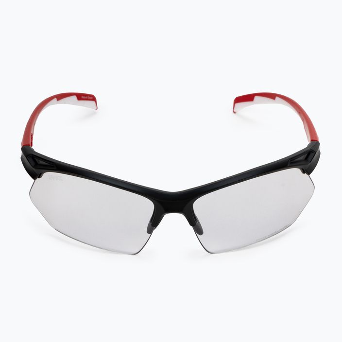 Cyklistické brýle UVEX Sportstyle 802 V black red white/variomatic smoke 53/0/872/2301 3