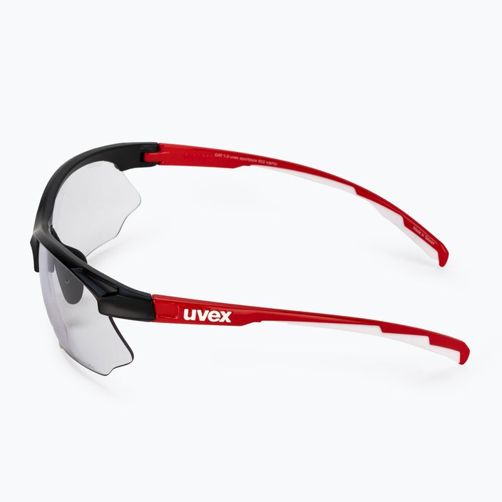 Cyklistické brýle UVEX Sportstyle 802 V black red white/variomatic smoke 53/0/872/2301 4