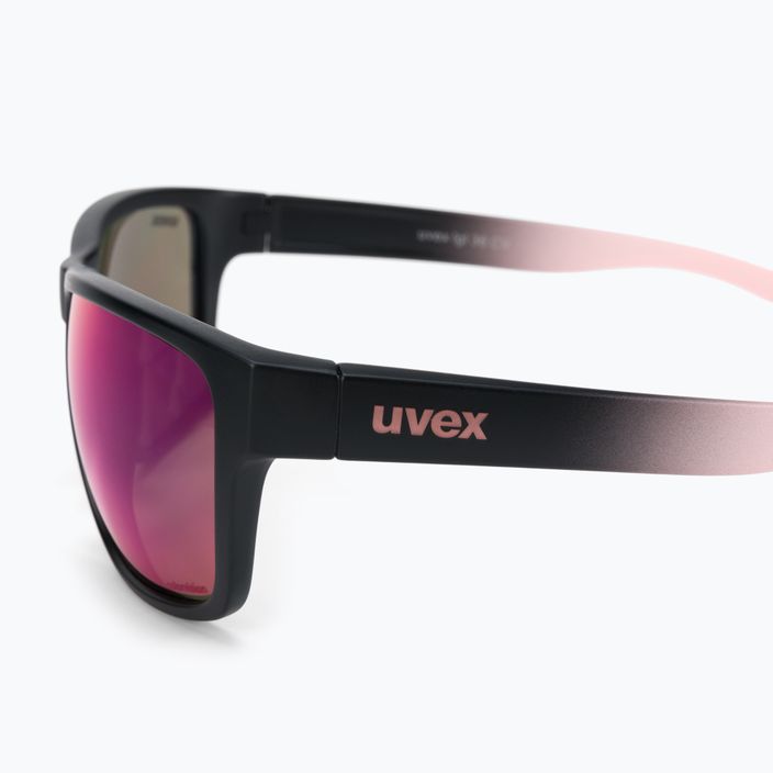 Sluneční brýle UVEX Lgl 36 CV černo-růžové S5320172398 4