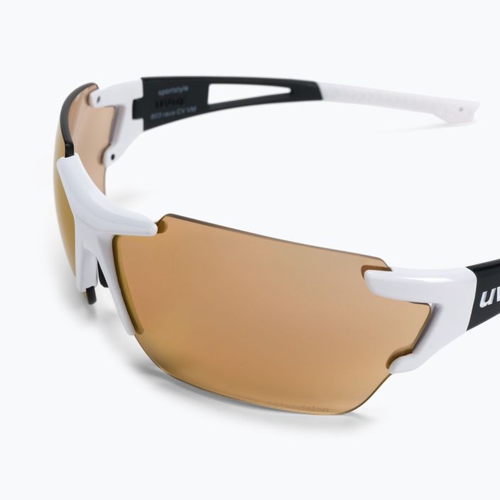 Cyklistické brýle UVEX Sportstyle 803 race CV V bílé S5320418206 5