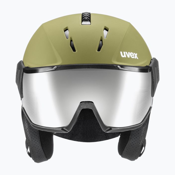 Lyžařská helma UVEX Instinct Visor zelená 56/6/260/3005 10