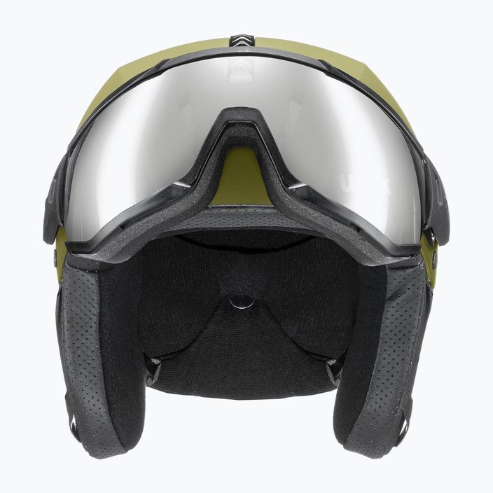 Lyžařská helma UVEX Instinct Visor zelená 56/6/260/3005 11
