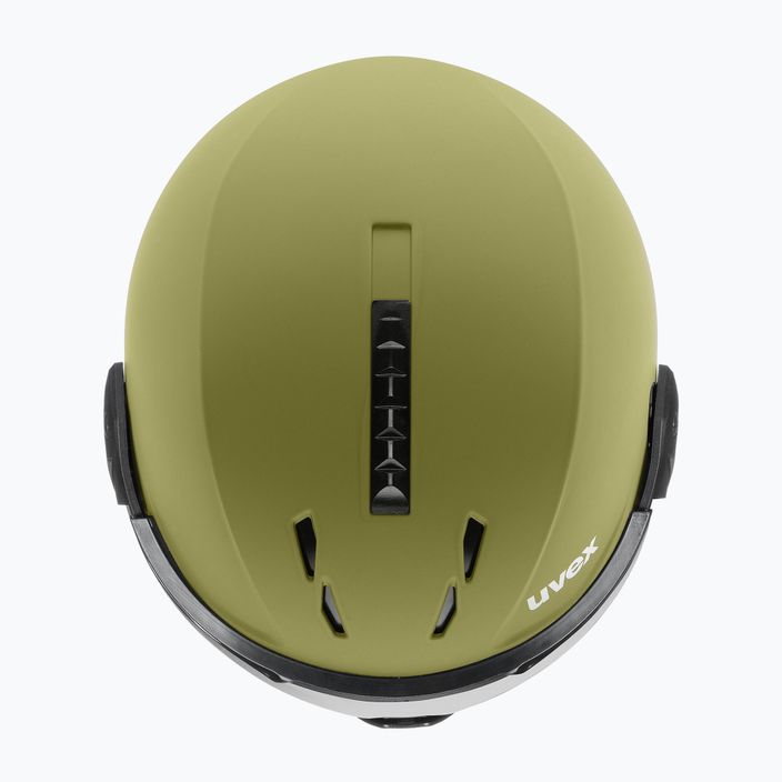 Lyžařská helma UVEX Instinct Visor zelená 56/6/260/3005 13