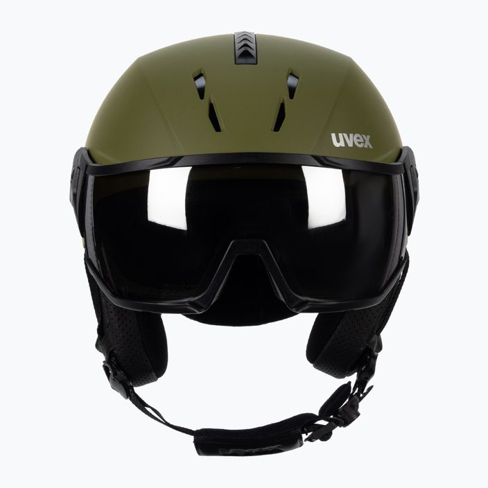 Lyžařská helma UVEX Instinct Visor zelená 56/6/260/3005 2