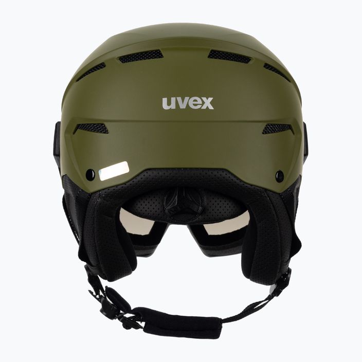 Lyžařská helma UVEX Instinct Visor zelená 56/6/260/3005 3