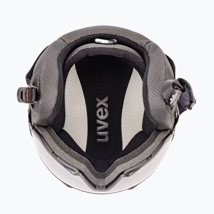 Lyžařská helma UVEX Instinct visor bílá 56/6/260/50 5