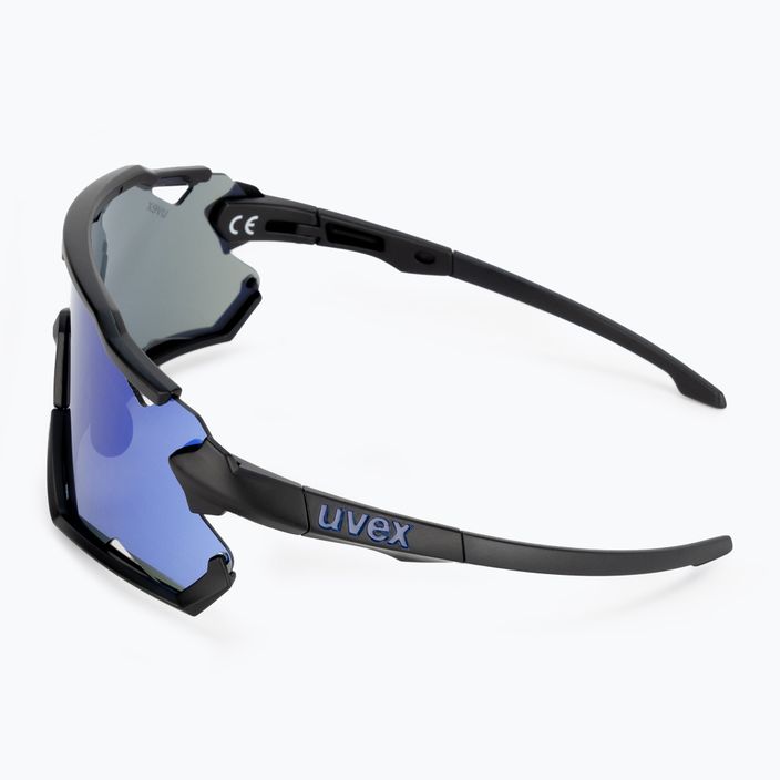Cyklistické brýle UVEX Sportstyle 228 black matt/mirror blue 53/2/067/2206 4