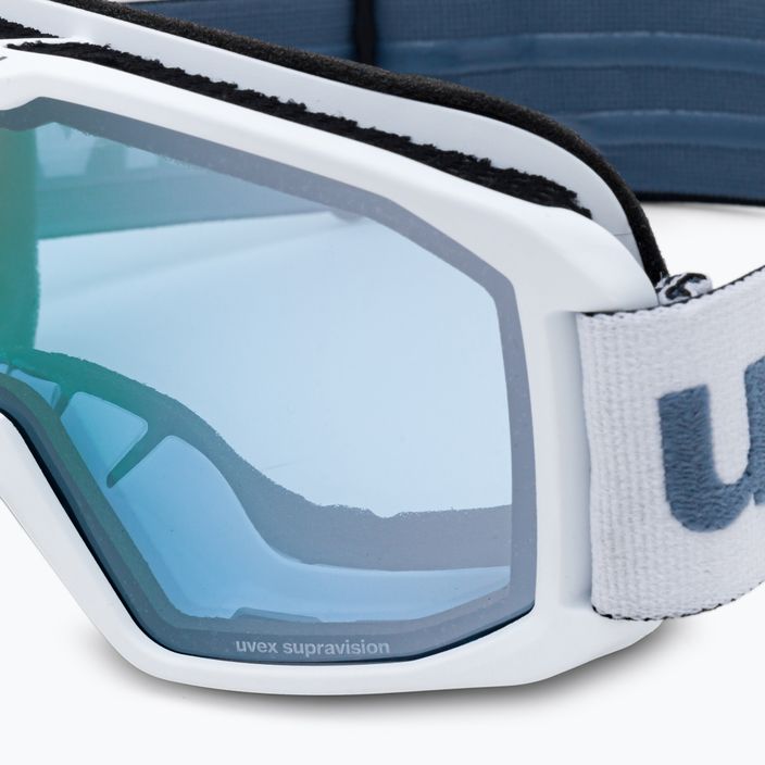 UVEX Elemnt FM lyžařské brýle bílé 55/0/640/1030 5