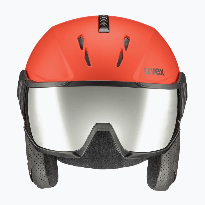 Lyžařská helma UVEX Instinct Visor černá/červená 56/6/260/7005 10