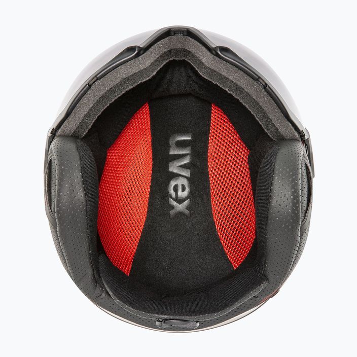 Lyžařská helma UVEX Instinct Visor černá/červená 56/6/260/7005 14