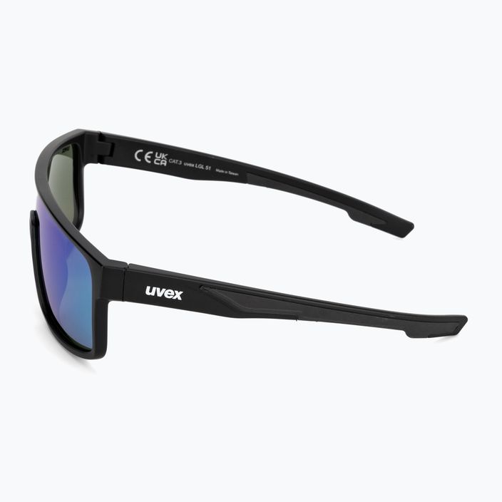Sluneční brýle UVEX LGL 51 black matt/mirror green 53/3/025/2215 4