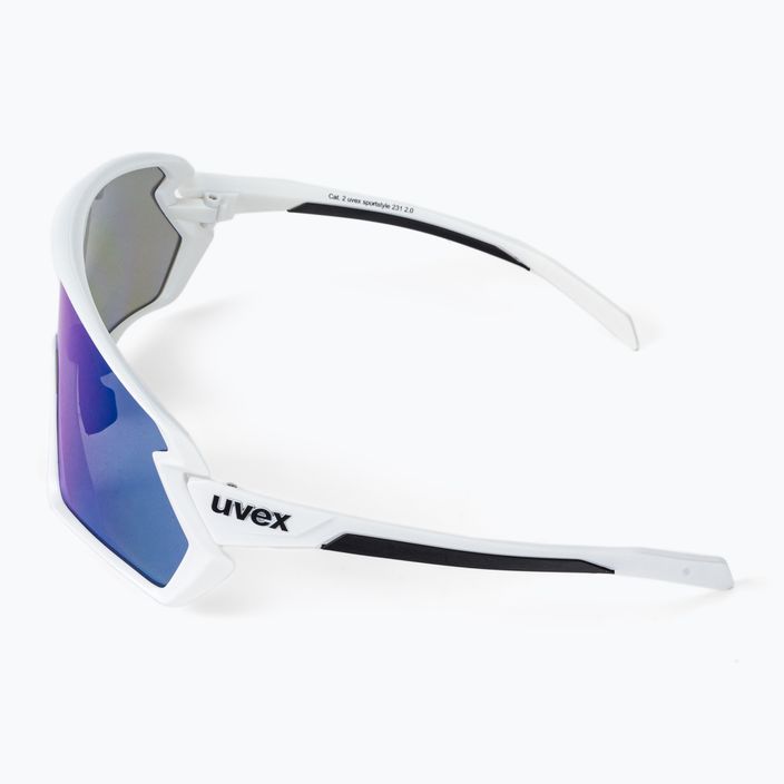Cyklistické brýle UVEX Sportstyle 231 2.0 white mat/mirror blue 53/3/026/8806 4
