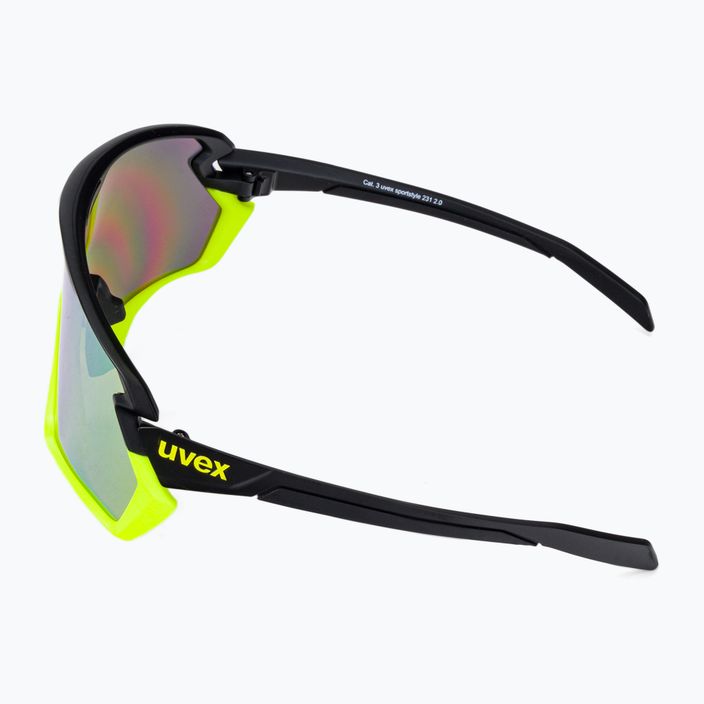 Cyklistické brýle UVEX Sportstyle 231 2.0 black yellow mat/mirror yellow 53/3/026/2616 4