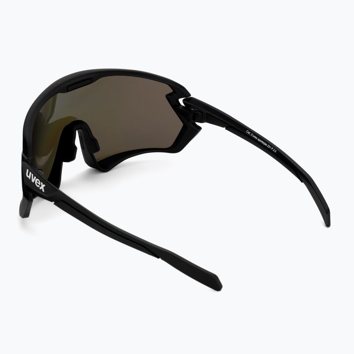 Cyklistické brýle UVEX Sportstyle 231 2.0 P black mat/mirror blue 53/3/029/2240 2