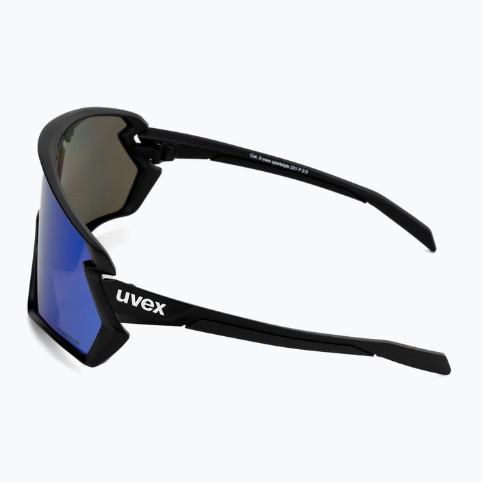 Cyklistické brýle UVEX Sportstyle 231 2.0 P black mat/mirror blue 53/3/029/2240 4