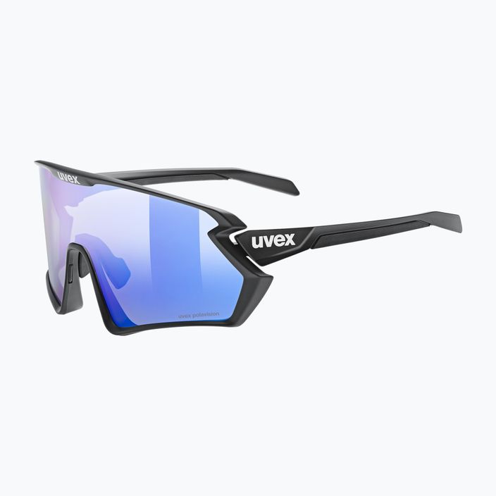 Cyklistické brýle UVEX Sportstyle 231 2.0 P black mat/mirror blue 53/3/029/2240 5