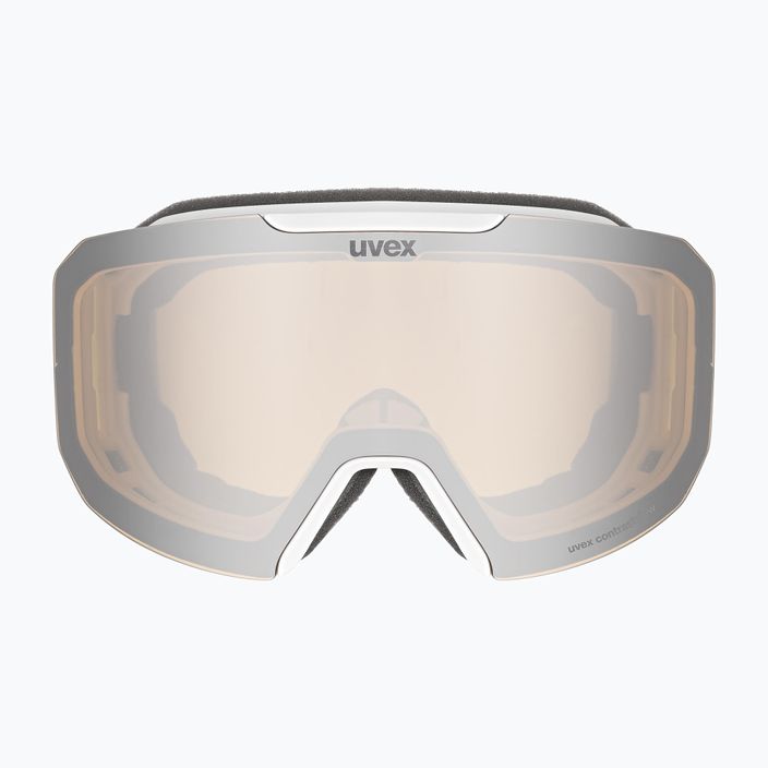UVEX Evidnt Attract CV S2 lyžařské brýle bílé matné/zrcadlové stříbrné/žluté/čiré 2
