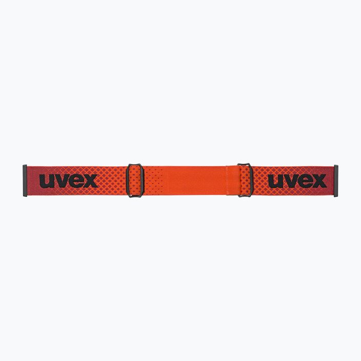 UVEX Evidnt Attract CV S2 lyžařské brýle černé matné/zrcadlové červené/kontra oranžové/čiré 4