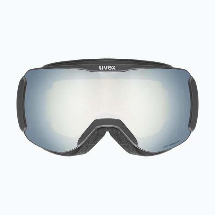 UVEX Downhill 2100 CV lyžařské brýle černé matné/zrcadlové bílé/colorvision zelené 2
