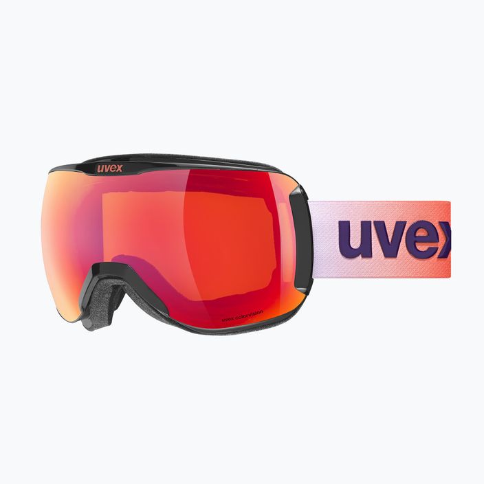 UVEX Downhill 2100 CV S2 lyžařské brýle černé lesklé/zrcadlově šarlatové/colorvision oranžové 5