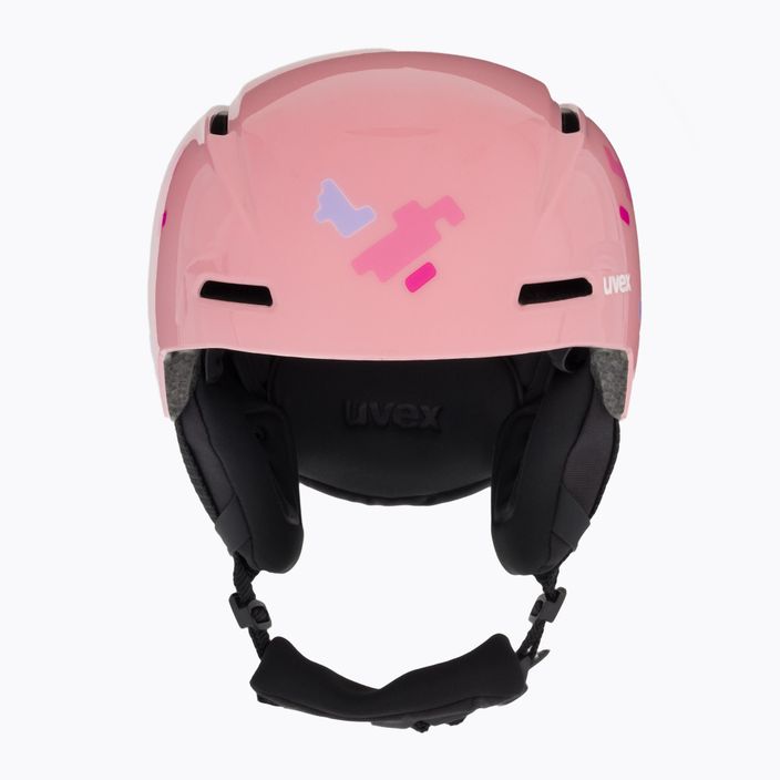 UVEX dětská lyžařská helma Viti pink puzzle 2