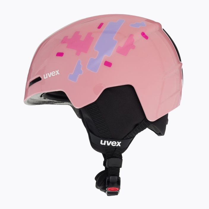 UVEX dětská lyžařská helma Viti pink puzzle 5