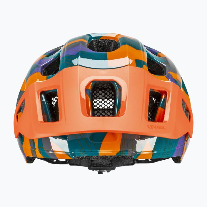 Dětská cyklistická helma UVEX React Jr papaya camo 2