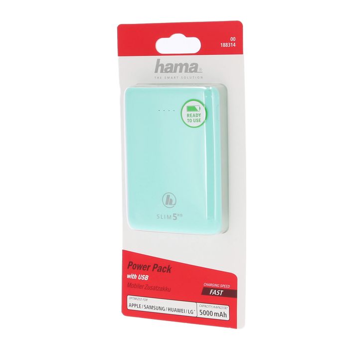 Hama Slim 5HD Power Pack 5000 mAh zelený 2