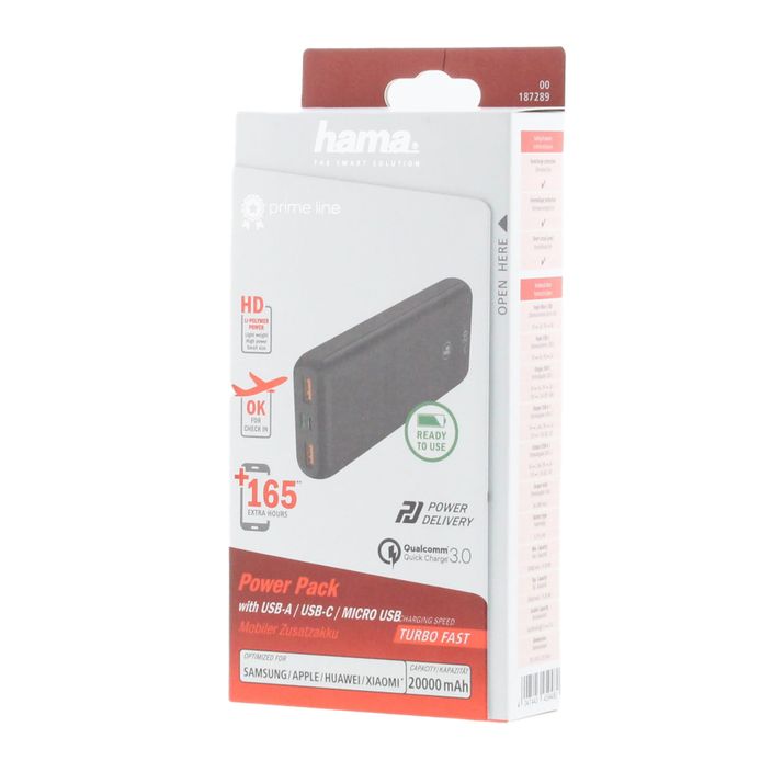 Hama PD20-HD Power Pack 20000 mAh černá 1872890000 2